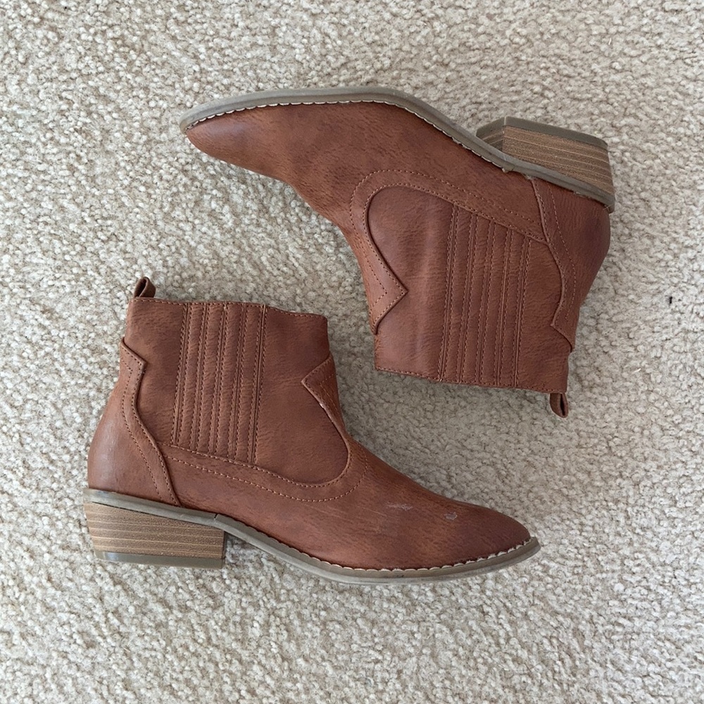 Women Cowboy Boots Brown